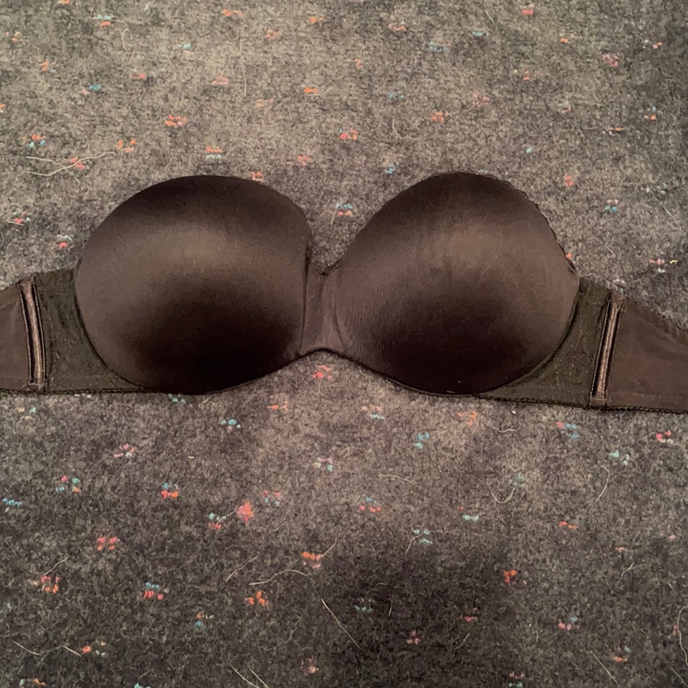 Gently Loved Black Strapless Bra
